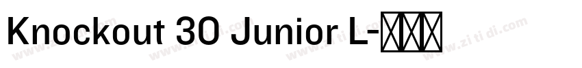 Knockout 30 Junior L字体转换 Knockout 30 Junior L字体转换